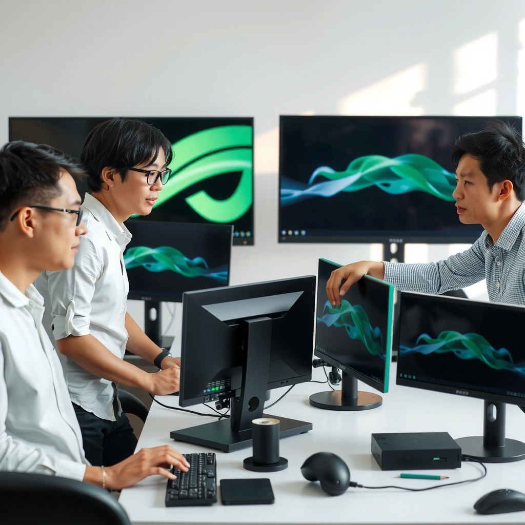 YestoWser Gaming Studio team working in modern office